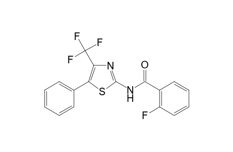 2-Fluoro-N-[5-phenyl-4-(trifluoromethyl)-1,3-thiazol-2-yl]benzamide