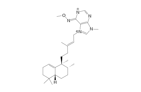 7-[ent-Halima-1(10),13E-dien-15-yl]-6-N-methoxy-9-methyladenosine