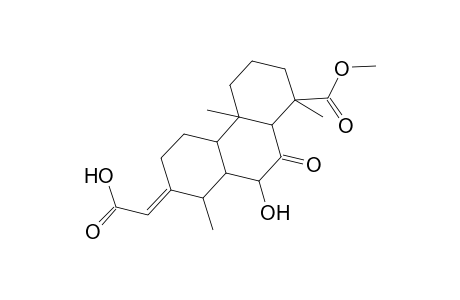 1-Phenanthrenecarboxylic acid, 7-(carboxymethylene)tetradecahydro-9-hydroxy-1,4a,8-trimethyl-10-oxo-, 1-methyl ester, [1S-(1.alpha.,4a.alpha.,4b.beta.,7E,8.beta.,8a.alpha.,9.alpha.,10a.beta.)]-