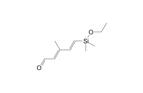 (2E,4E)-5-(Ethoxydimethylsilyl)-3-methylpenta-2,4-dienal