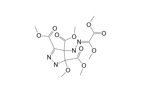 1H-Pyrazole-3,4,5-tricarboxylicacid, 4-[(1,2-dimethoxy-2-oxoethylidene)hydrazino]-4,5-dihydro-5-methoxy-, trimethyl ester