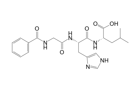 N-(N-hippuroyl-L-histidyl)-L-leucine