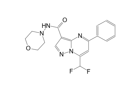 7-(difluoromethyl)-N-(4-morpholinyl)-5-phenylpyrazolo[1,5-a]pyrimidine-3-carboxamide