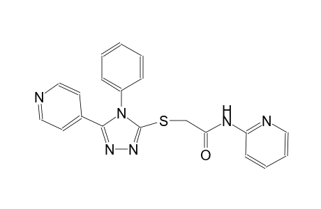 2-{[4-phenyl-5-(4-pyridinyl)-4H-1,2,4-triazol-3-yl]sulfanyl}-N-(2-pyridinyl)acetamide