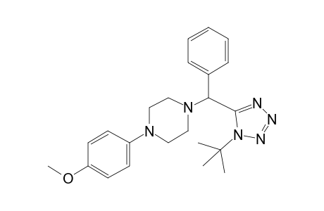 1-((1-(Tert-butyl)-1H-tetrazol-5-yl)(phenyl)methyl)-4-(4-methoxyphenyl)piperazine