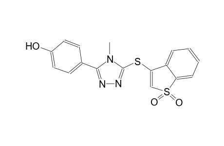 phenol, 4-[5-[(1,1-dioxidobenzo[b]thien-3-yl)thio]-4-methyl-4H-1,2,4-triazol-3-yl]-