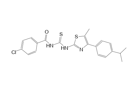 N-(4-chlorobenzoyl)-N'-[4-(4-isopropylphenyl)-5-methyl-1,3-thiazol-2-yl]thiourea