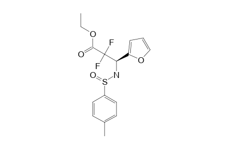 (S(S),3S)-ETHYL-N-(PARA-TOLYLSULFINYL)-3-AMINO-2,2-DIFLUORO-3-(2-FURYL)-PROPANOATE