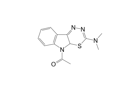 1-(3-dimethylamino-4aH-[1,3,4]thiadiazino[6,5-b]indol-5-yl)ethanone