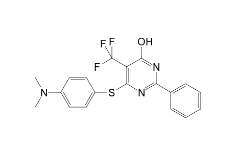 4-(4-Dimethylaminophenyl)sulfanyl-2-phenyl-5-(trifluoromethyl)-1H-pyrimidin-6-one