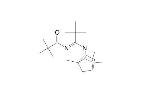 N(2)-(2,2-Dimethylpropanoyl)-2,2-dimethyl-N(1)-[1,3,3-trimethylbicyclo[2.2.1]hept-2-ylidene] propanamidine