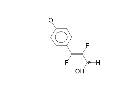 4-METHOXY-ALPHA,BETA-DIFLUOROCINNAMIC ALDEHYDE PROTONATED