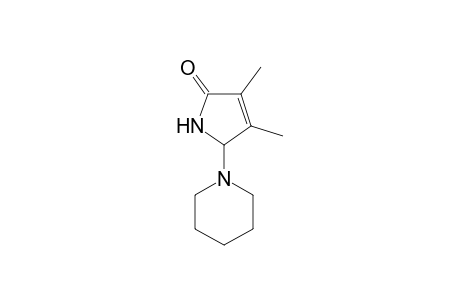 Pyrrolidin-2-one, 1,5-dihydro-3,4-dimethyl-5-(1-piperidyl)-