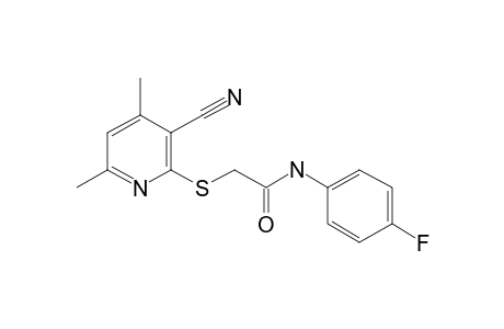 Acetamide, 2-(3-cyano-4,6-dimethylpyridin-2-ylsulfanyl)-N-(4-fluorophenyl)-