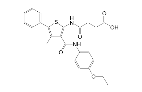 4-({3-[(4-ethoxyanilino)carbonyl]-4-methyl-5-phenyl-2-thienyl}amino)-4-oxobutanoic acid