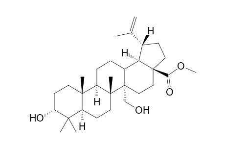 (1R,3aS,5aS,5bR,7aR,9R,11aR,11bR,13bR)-9-hydroxy-1-isopropenyl-5b,8,8,11a-tetramethyl-5a-methylol-1,2,3,4,5,6,7,7a,9,10,11,11b,12,13,13a,13b-hexadecahydrocyclopenta[a]chrysene-3a-carboxylic acid methyl ester