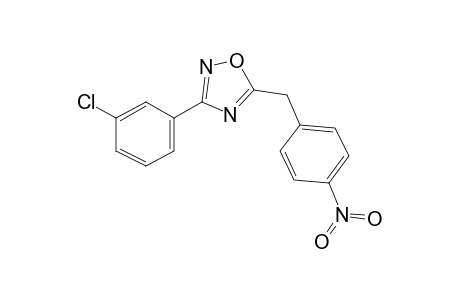 3-(3-Chlorophenyl)-5-[(4-nitrophenyl)methyl]-1,2,4-oxadiazole