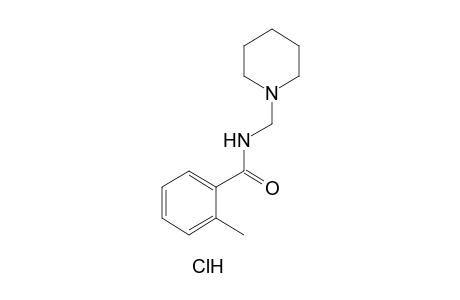 N-(Piperidinomethyl)-o-toluamide, hydrochloride