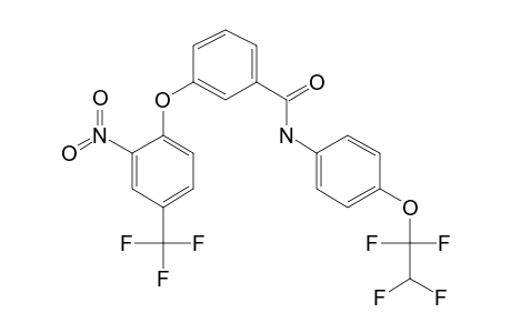 Benzamide, 3-(4-trifluoromethyl)-2-nitrophenoxy-N-[4-(1,1,2,2-tetrafluoroethoxy)phenyl)-