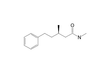 (3R)-N,3-dimethyl-5-phenyl-pentanamide