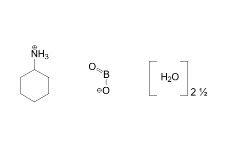 cyclohexylamine, compound with borate, hydrated