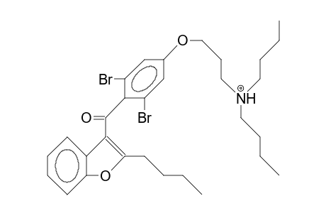 dibutyl-[3-[3,5-dibromo-4-(2-butyl1-benzofuran-3-carbonyl)phenoxy]propyl]azanium