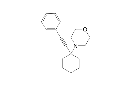 4-[1-(2-phenylethynyl)cyclohexyl]morpholine