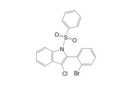 1H-Indole, 2-(2-bromophenyl)-3-chloro-1-(phenylsulfonyl)-