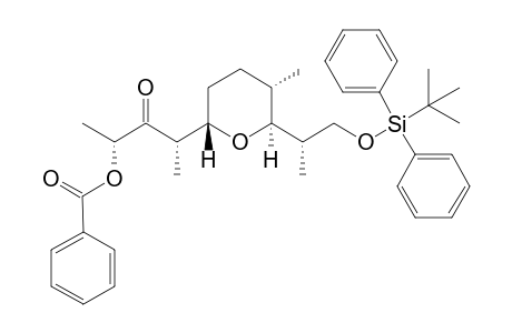 (1R,3S)-3-((2S,5S,6S)-6-{(1S)-2-[(tert-Butyldiphenylsilyl)oxy]-1-methylethyl}-5-methyltetrahydro-2H-pyran-2-yl)-1-methyl-2-oxobutylbenzoate