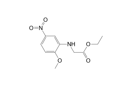 2-(2-Methoxy-5-nitro-anilino)acetic acid ethyl ester