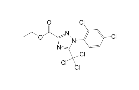 1H-1,2,4-Triazole-3-carboxylic acid, 1-(2,4-dichlorophenyl)-5-(trichloromethyl)-, ethyl ester