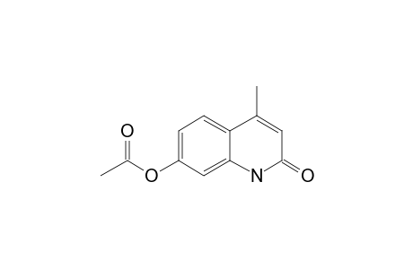 7-Acetoxy-4-methylquinolin-2(1H)-one