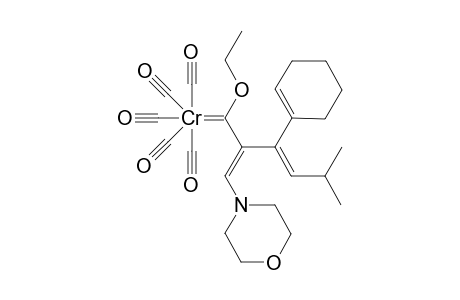 Pentacarbonyl-[{1-ethoxy-1-[1'-morpholino-5'-methyl-3'-cyclohex-1'-enyl-1',3'-hexadien-2'-yl)methylene]-chromium ( 0 )