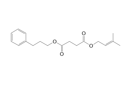 Succinic acid, 3-methylbut-2-en-1-yl 3-phenylpropyl ester