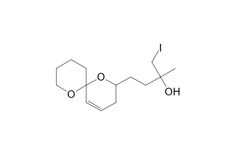 4-(1,7-Dioxa-spiro<5.5>undec-4-en-2-yl)-1-iodo-2-methyl-butan-2-ol