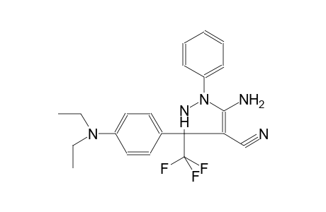 3-Amino-5-[4-(diethylamino)phenyl]-2-phenyl-5-(trifluoromethyl)-1H-pyrazole-4-carbonitrile