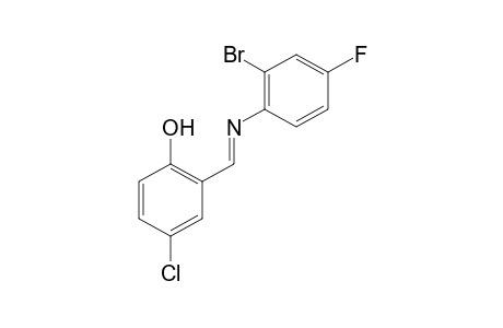 2-[N-(2-bromo-4-fluorophenyl)formimidoyl]-4-chlorophenol