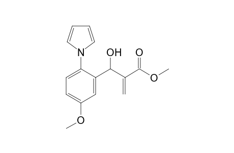 Methyl 2-[1-hydroxy-1-{5-methoxy-2-(1H-pyrrol-1-yl)phenyl}methyl]propenoate