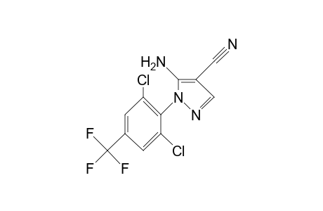 1H-Pyrazole-4-carbonitrile, 5-amino-1-[2,6-dichloro-4-(trifluoromethyl)phenyl]-