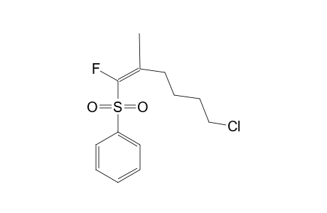 (Z)-6-CHLORO-1-FLUORO-2-METHYL-1-(PHENYLSULFONYL)-1-HEXENE