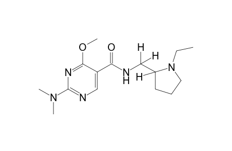 2-(dimethylamino)-N-[(1-ethyl-2-pyrrolidinyl)methyl]-4-methoxy-5-pyrimidinecarboxamide