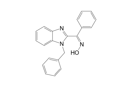 Methanone, phenyl[1-(phenylmethyl)-1H-1,3-benzimidazol-2-yl]-, oxime