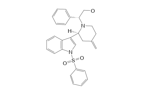 (2S,.alpha.R)-1-(1-Phenyl-2-hydroxyethyl)-2-[1-(phenylsulfonyl)-3-indolyl]-4-methylene-piperidine