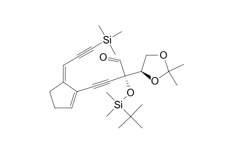 2(S)-2-(t-Butyldimethylsilyloxy)-2-[(4R)-2,2-dimethyl-1,3-dioxolan-4-yl]-4[(5Z)-5-(3-trimethylsilyl-2-propynylidene)-1-cyclopenten-1-yl]-3-butynal