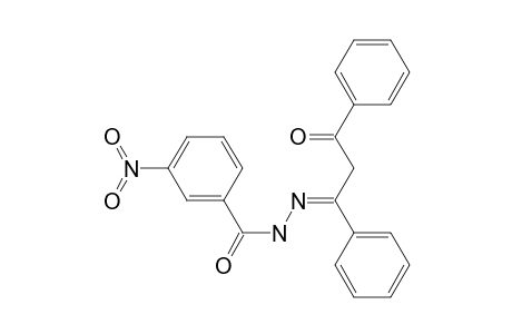 3-Nitro-N-[(Z)-(3-oxidanylidene-1,3-diphenyl-propylidene)amino]benzamide