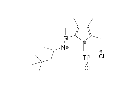 Dichloro{eta-5:eta-1-N-dimethyl(tetramethylcyclopentadienyl)-silyl](1,1,3,3-tetramethylbutyl)amido}titanium