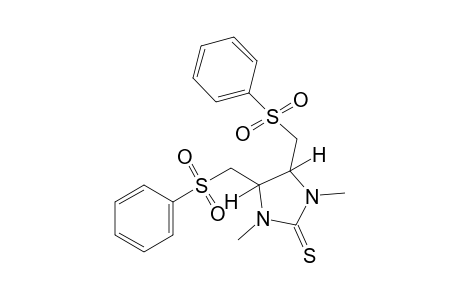 4,5-bis[(phenylsulfonyl)methyl]-1,3-dimethyl-2-imidazolidinethione