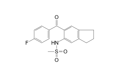 N-[6-(p-fluorobenzoyl)-5-indanyl]methanesulfonamide