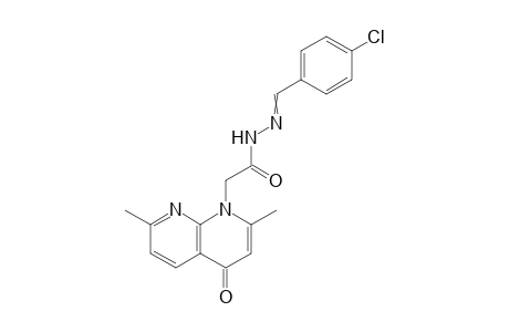 N'-(4-Chlorobenzylidene)-2-(2,7-dimethyl-4-oxo-1,8-naphthyridin-1(4H)-yl)acetohydrazide