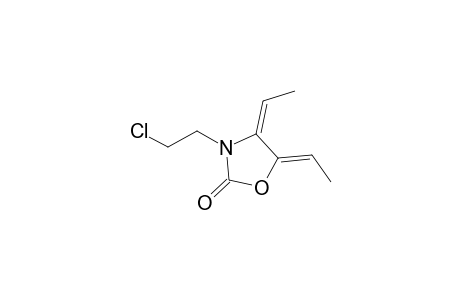 3-(2-Chloro-ethyl)-5-eth-(Z)-ylidene-4-eth-(E)-ylidene-oxazolidin-2-one